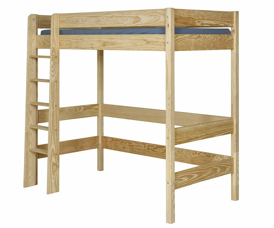 Lit mezzanine Clay bois avec échelle réversible