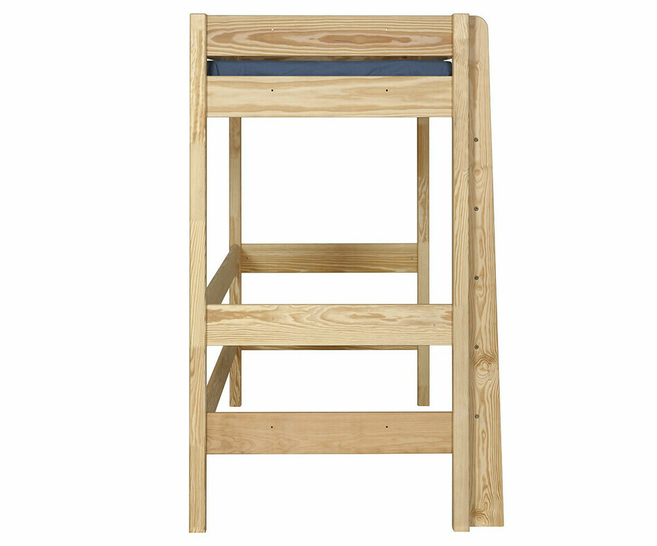 Lit mezzanine Clay bois avec échelle vue sur le côté
