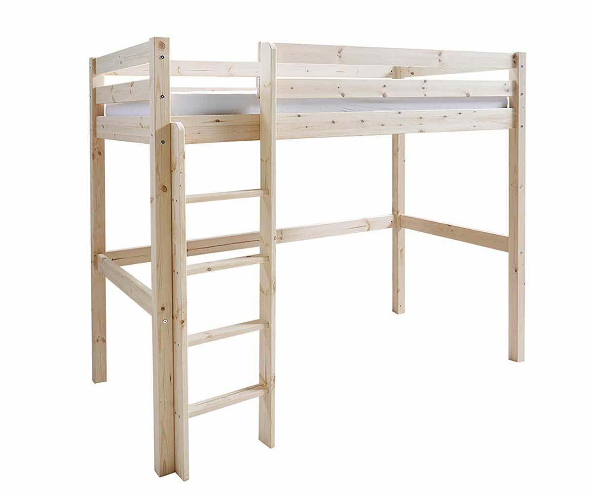 Lit mezzanine enfant Cargo Bois naturel 90x190 cm