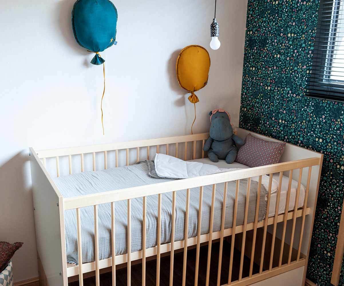 Lit Bebe Evolutif Yume 3 Hauteurs De Sommier 3 Barreaux Amovibles