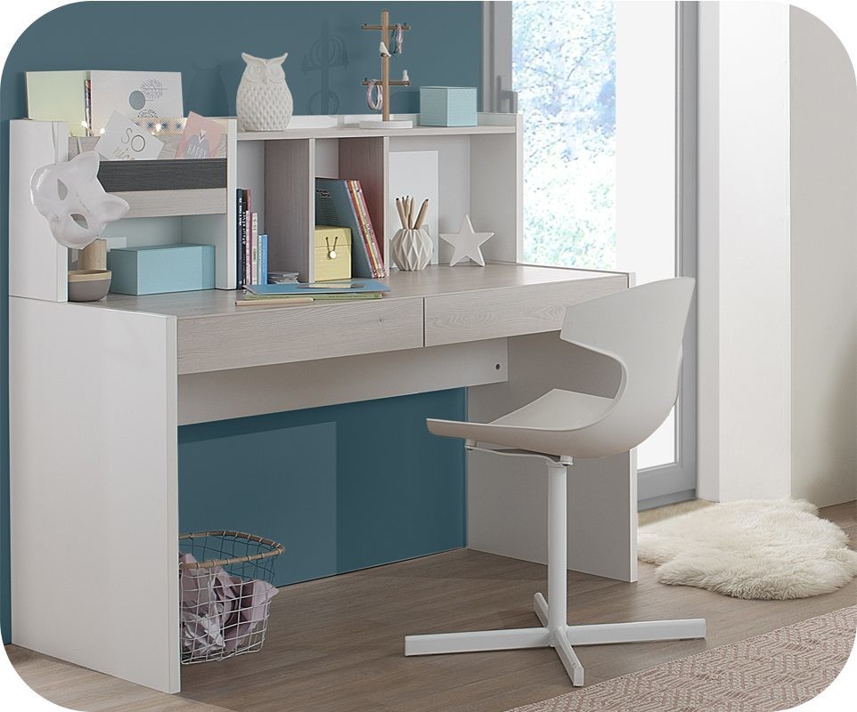 Bureau Enfant avec Rangements Iléo, mobilier fabriqué en France