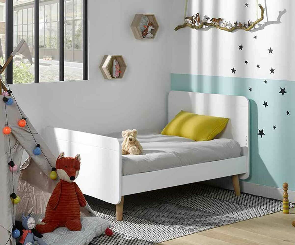 Lit Enfant Évolutif avec pieds Willow, Mobilier modulable