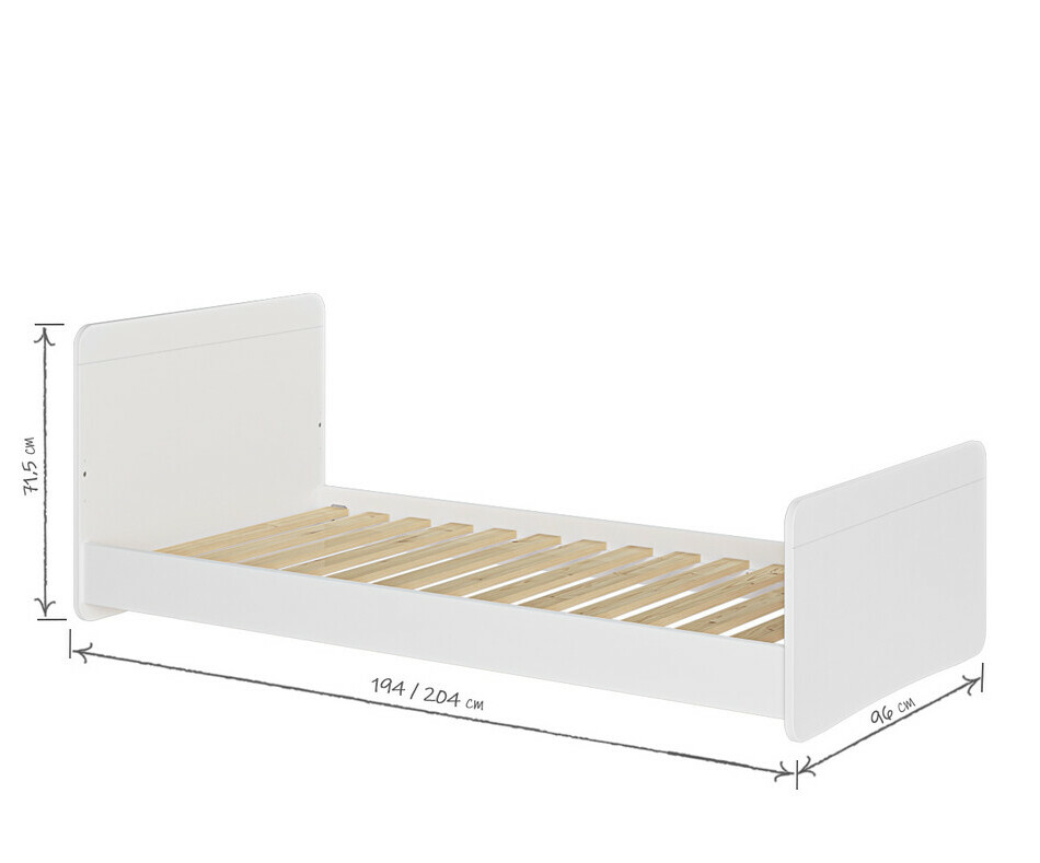 Lit Enfant Willow dimensions couchage bas