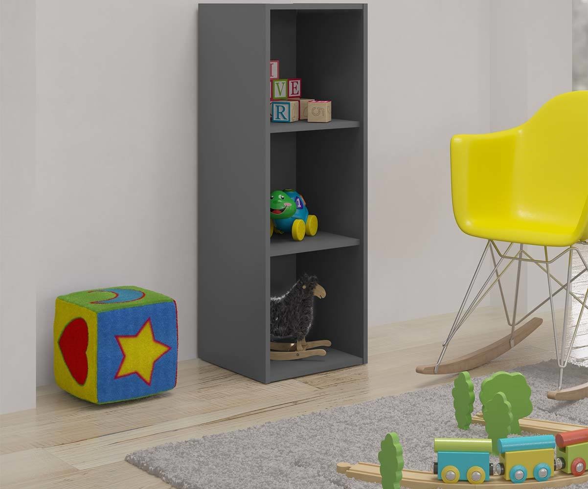 Meuble de rangement 3 cases Moov Gris anthracite