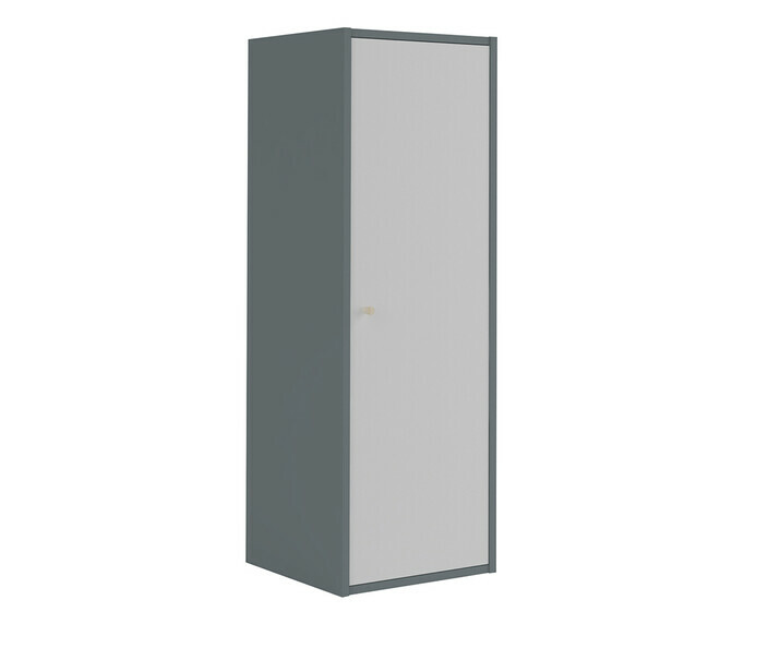 Meuble de Rangements Moov 3 Cases Grises avec une Porte Gris clair