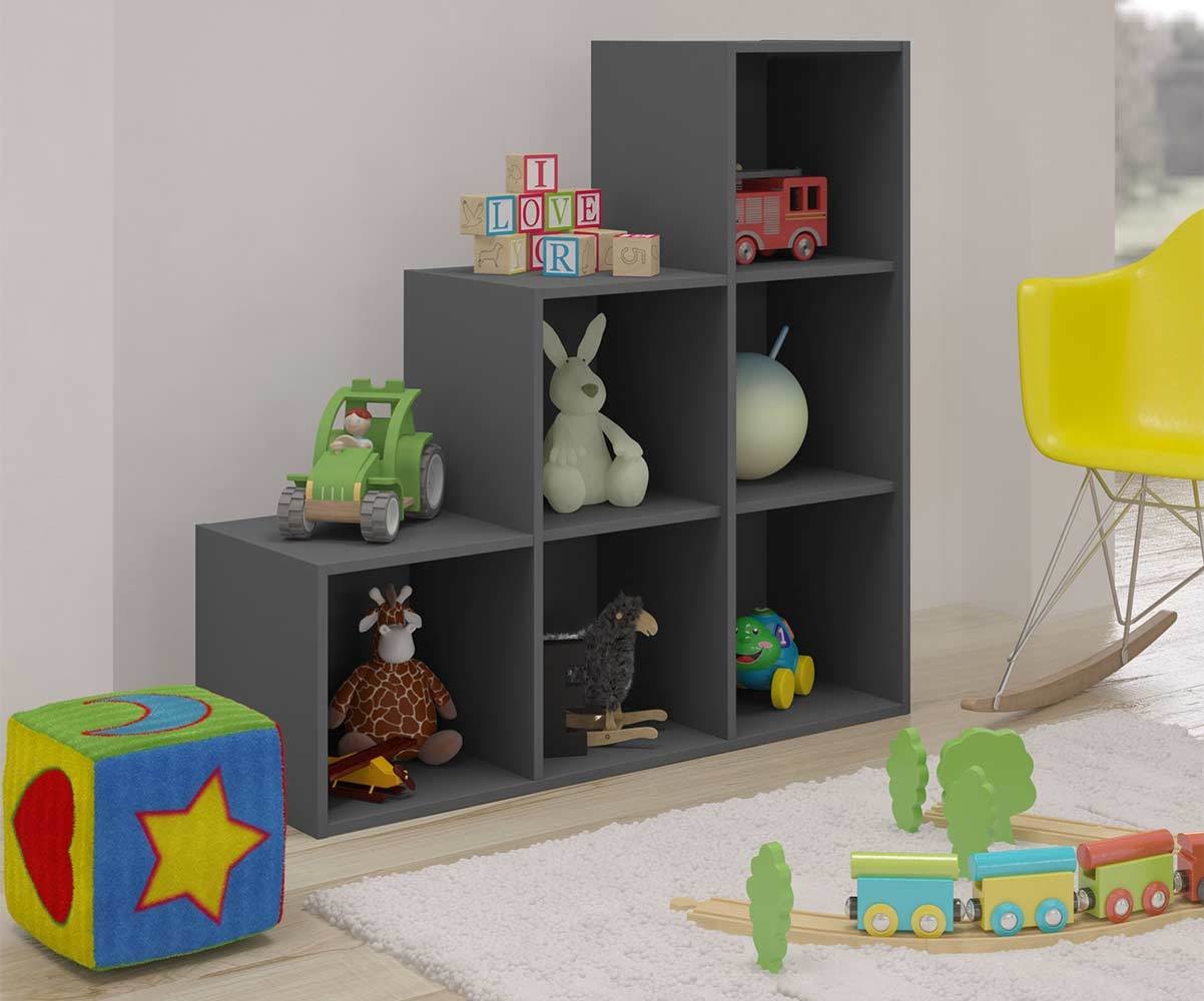 Meuble de rangement escalier Moov Gris anthracite