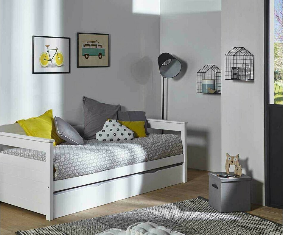 Pack Lit gigogne banquette Mélo avec matelas