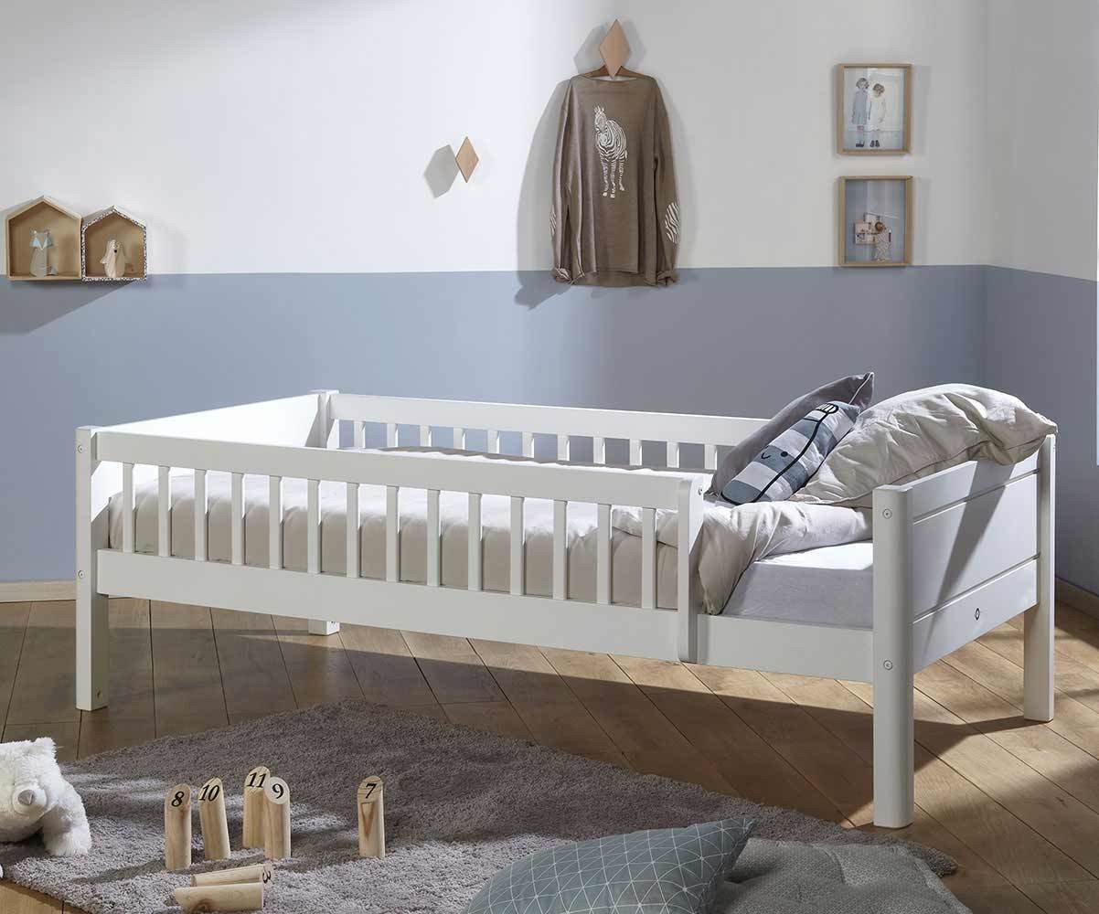 Petit Lit Enfant Evolutif avec Matelas Palfi, 70x140cm. 2 hauteurs