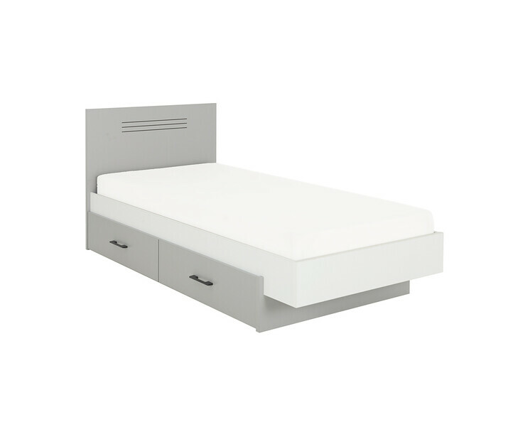 ACMA I Lit pour enfant Lit pour adolescent Complet avec tiroir matelas et sommier /à lattes Blanc