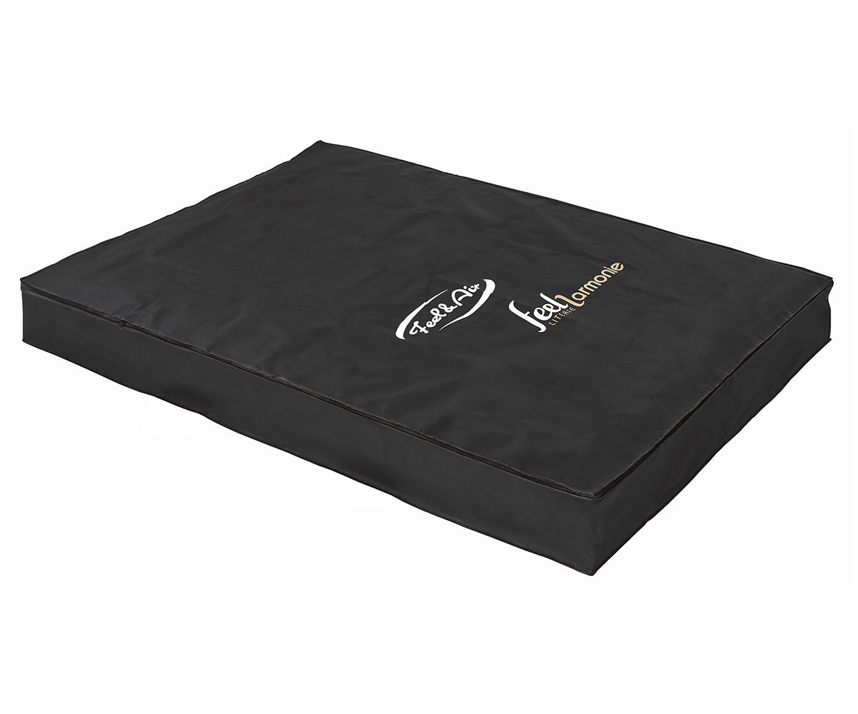 Housse opaque de matelas 2 personnes noir PACK AND MOVE, L.2.3 m x l.160  cm, E.2