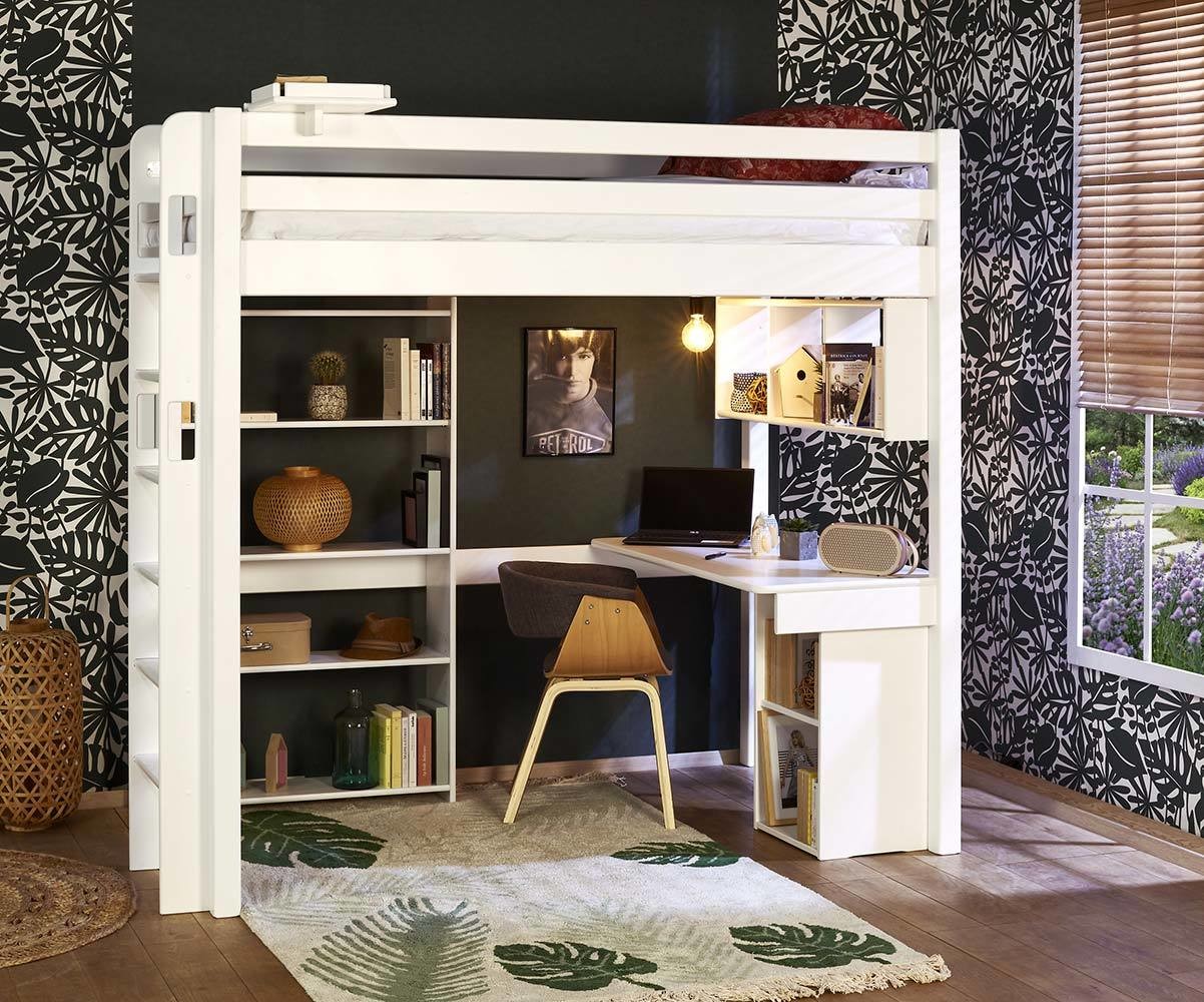 Bureau Ado Pour Lit Mezzanine Cancun Mobilier Gain De Place