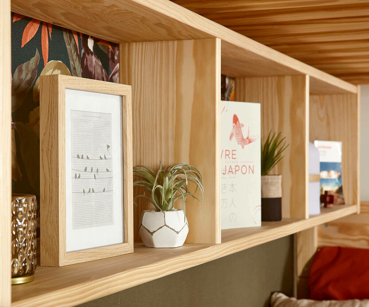 Etagère enfant Gana Bois naturel 200 cm