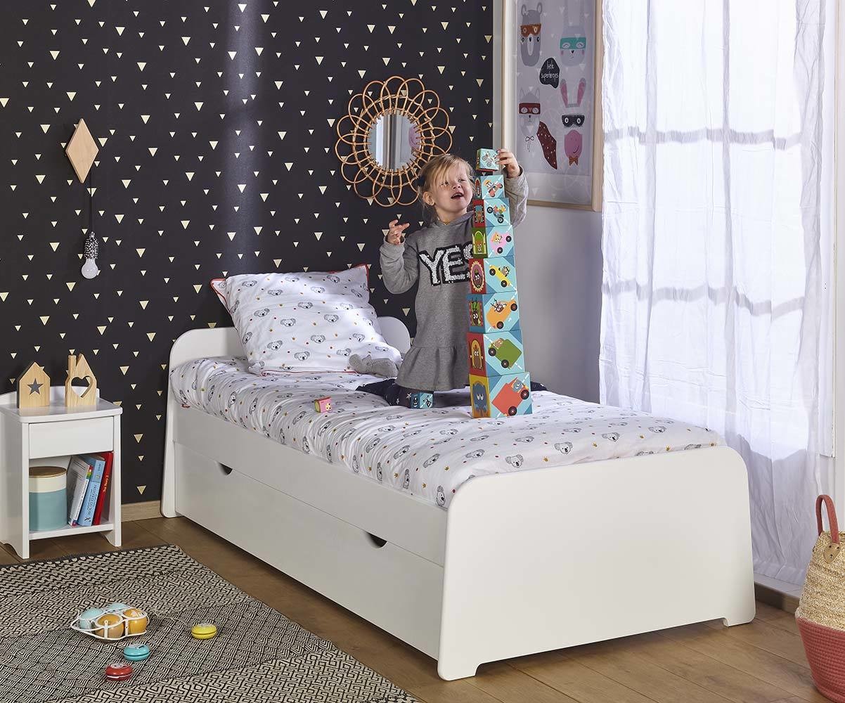 Lit Enfant Avec Tiroir Eden Mobilier En Bois Gain De Place