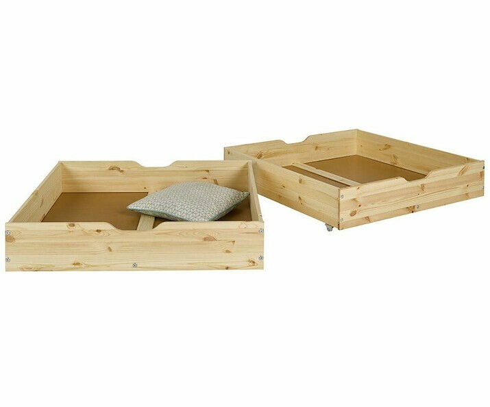 Tiroirs de Lits Wood Brut inclus