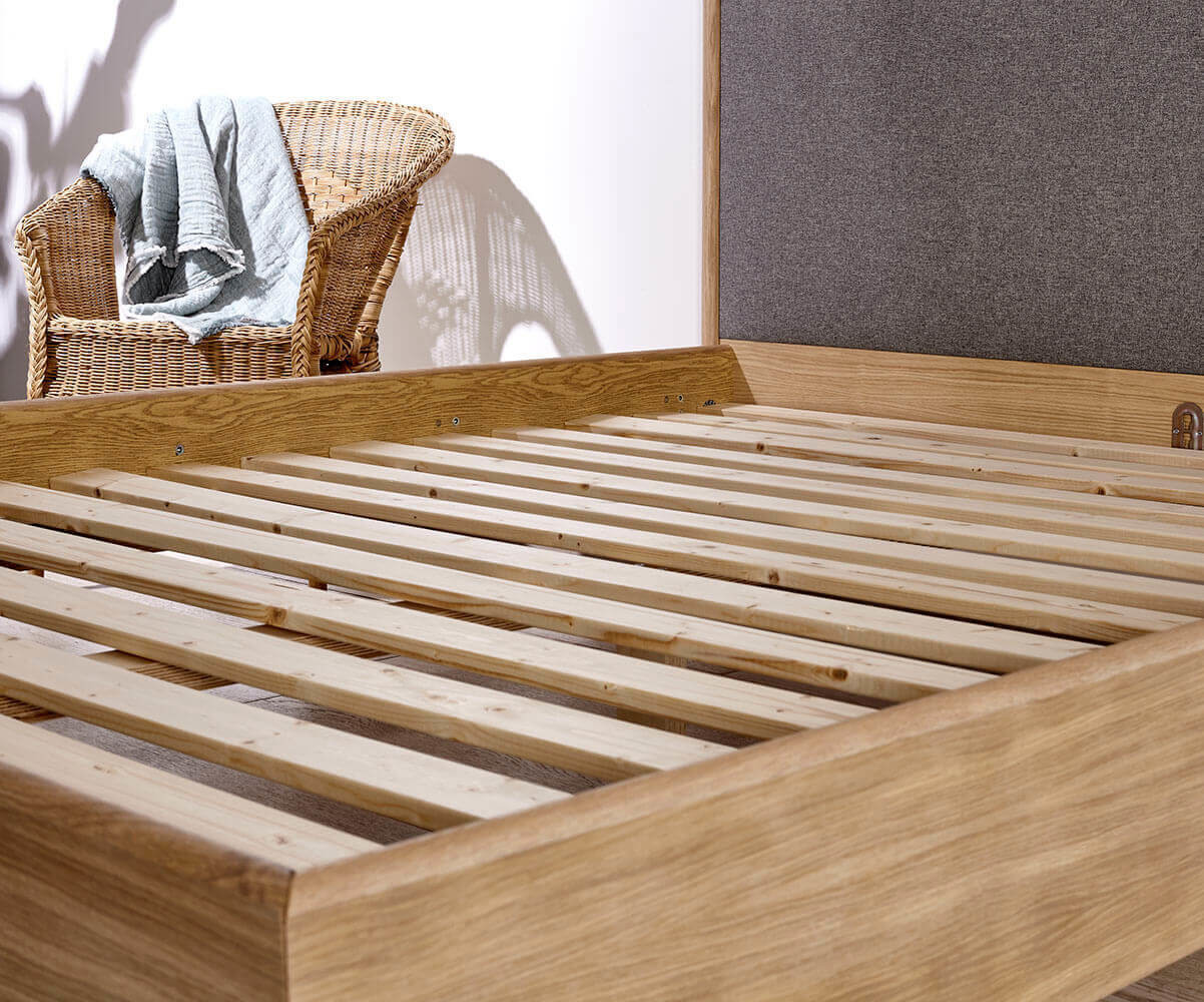 Lit Enfant Sama Atmosphera - Sommier Intégré Bois 60x120 Cm, Hauteurs Réglables, Design Cabane