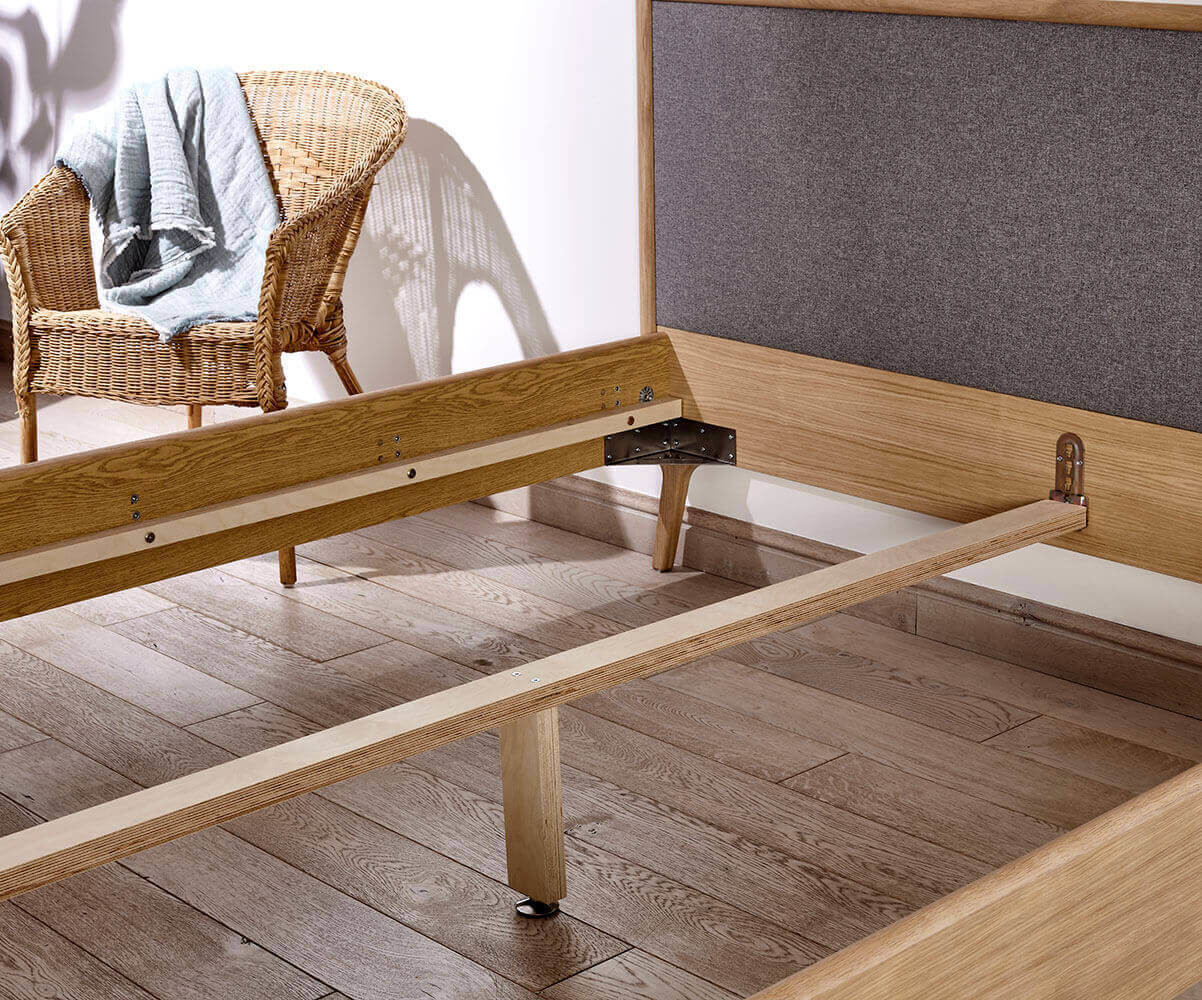 Lit Adulte Avec Sommier Volga Mobilier Design Style Scandinave
