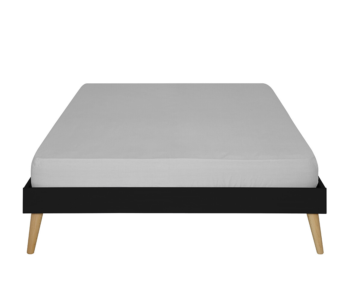 Lit enfant avec pieds, sommier et matelas Honey Blanc 140x190 cm