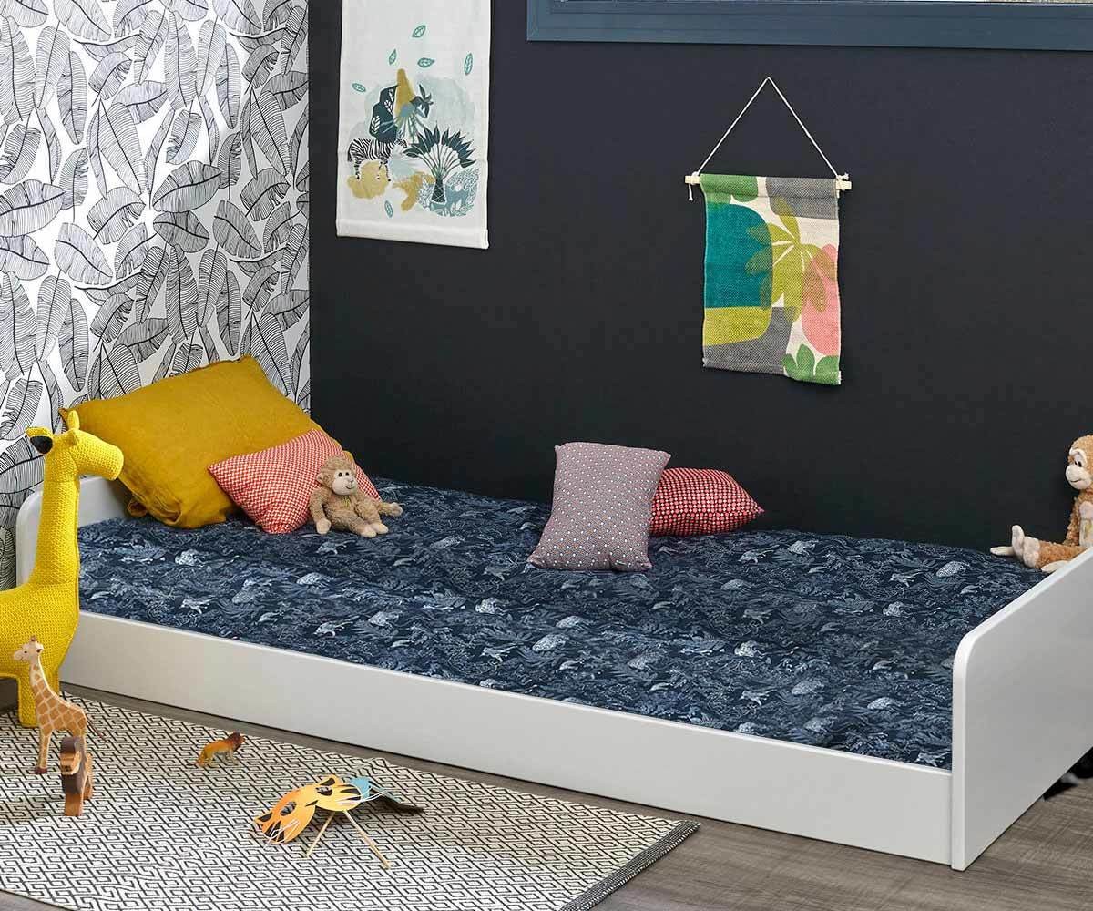 Lit Enfant Avec Sommier Et Matelas Octave Couchage Bois Massif