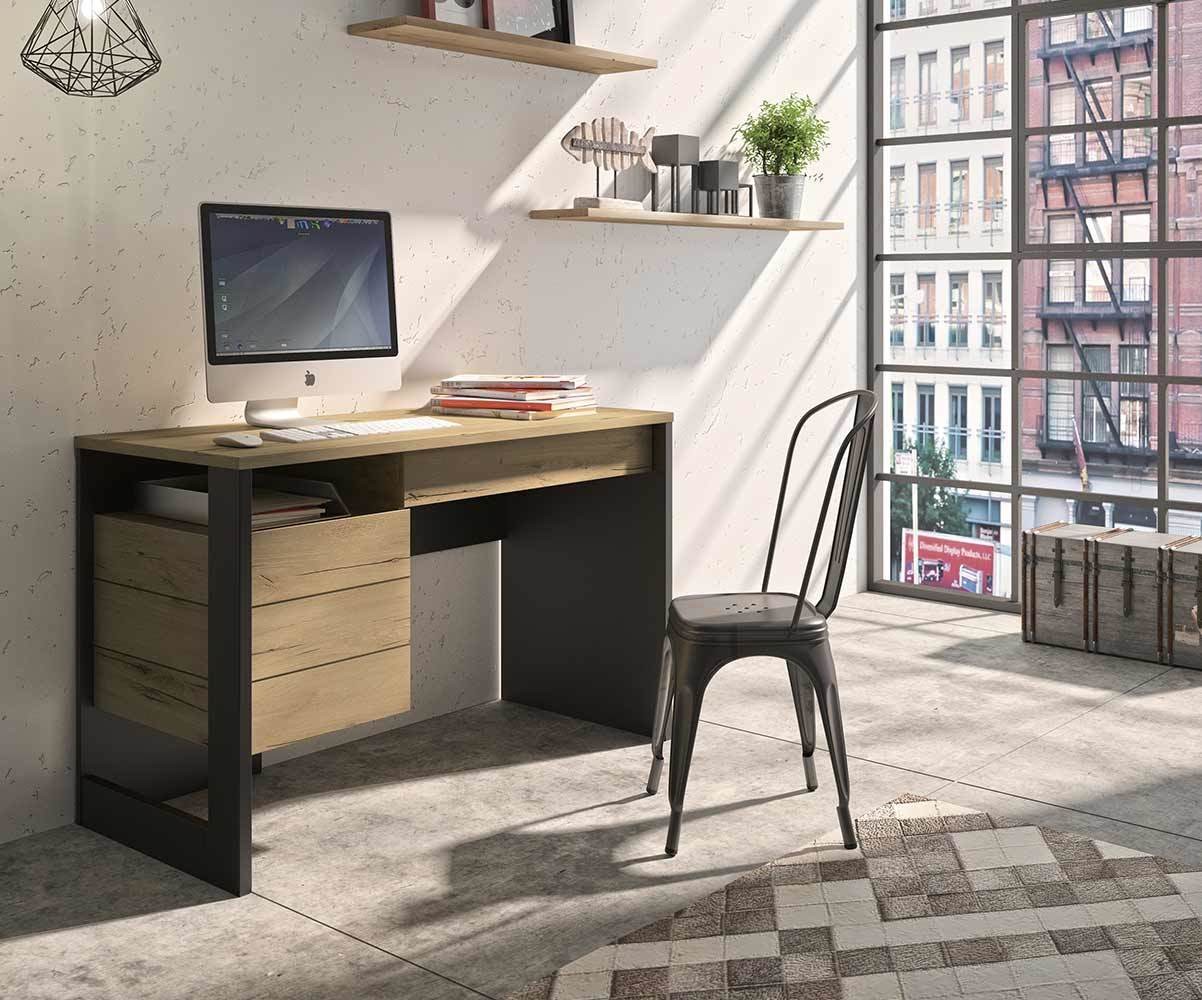 Bureau ado Oka Noir et bois