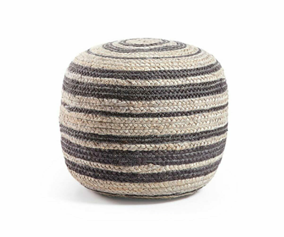Pouf Raya Gris anthracite 45 cm