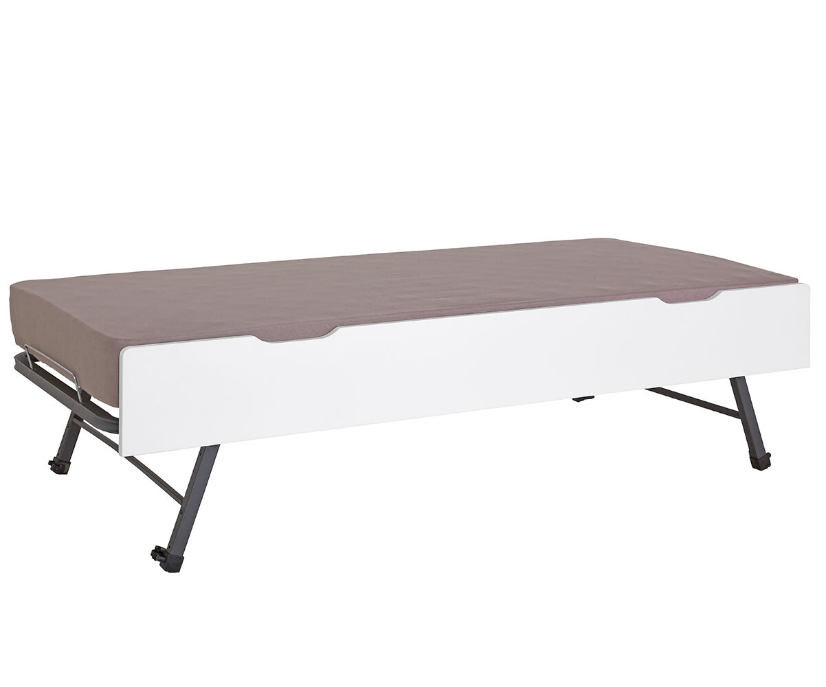 Sommier gigogne ado Tallinn Blanc 90x190 cm