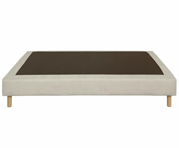 Sommier double en tissu sur pieds Divo