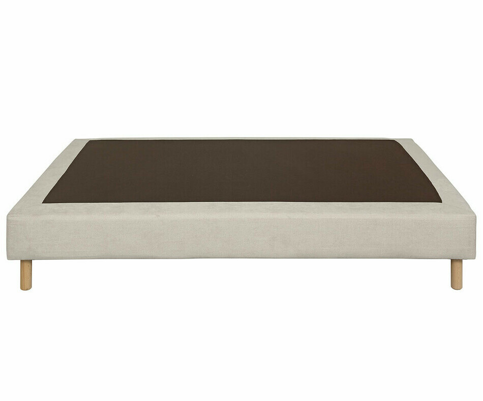 Sommier double en tissu sur pieds Divo