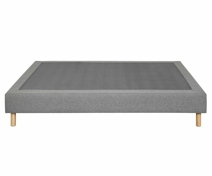 Sommier double en bois et tissu pour enfant