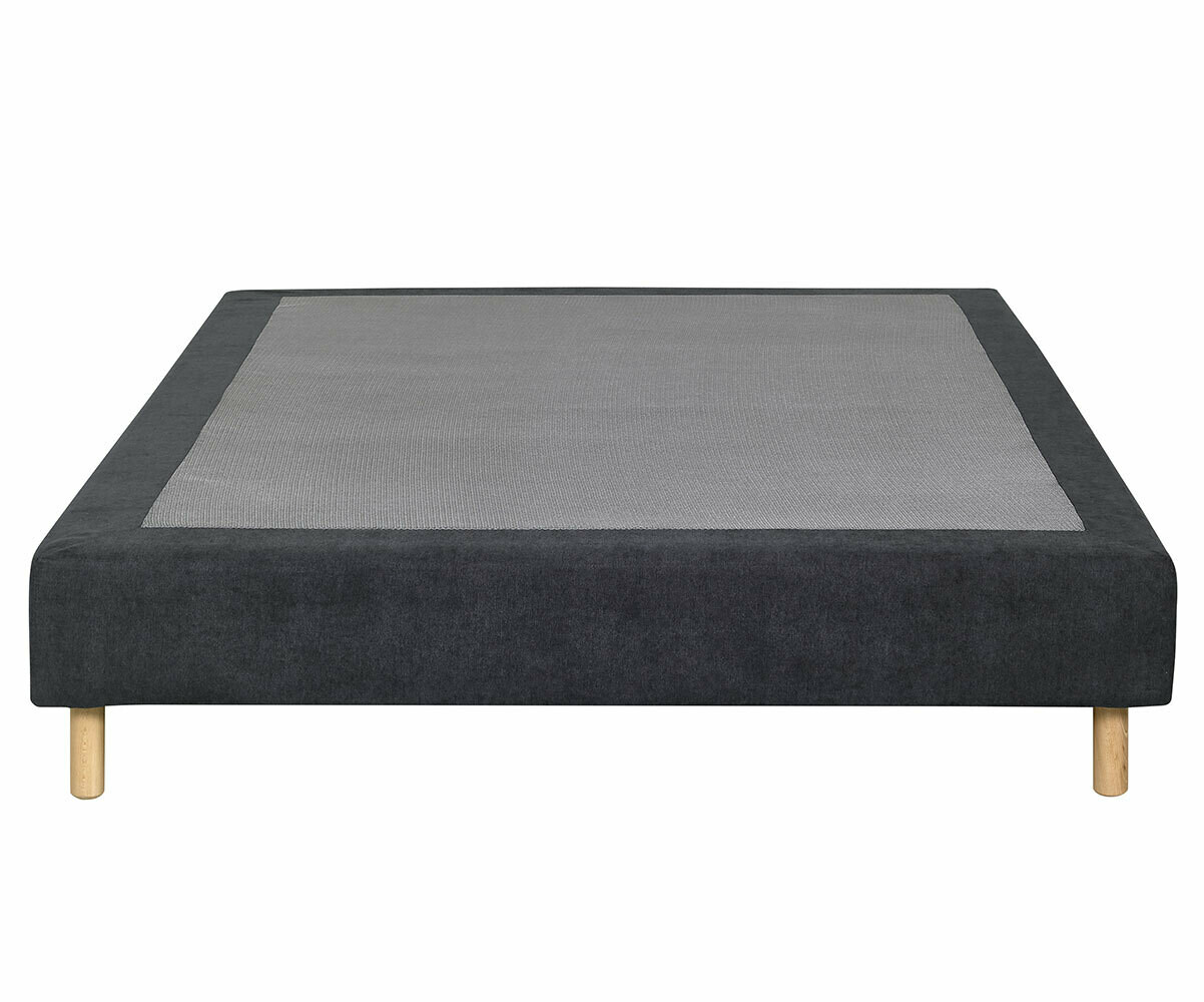Sommier tapissier adulte double Divo Bleu nuit 140x190 cm