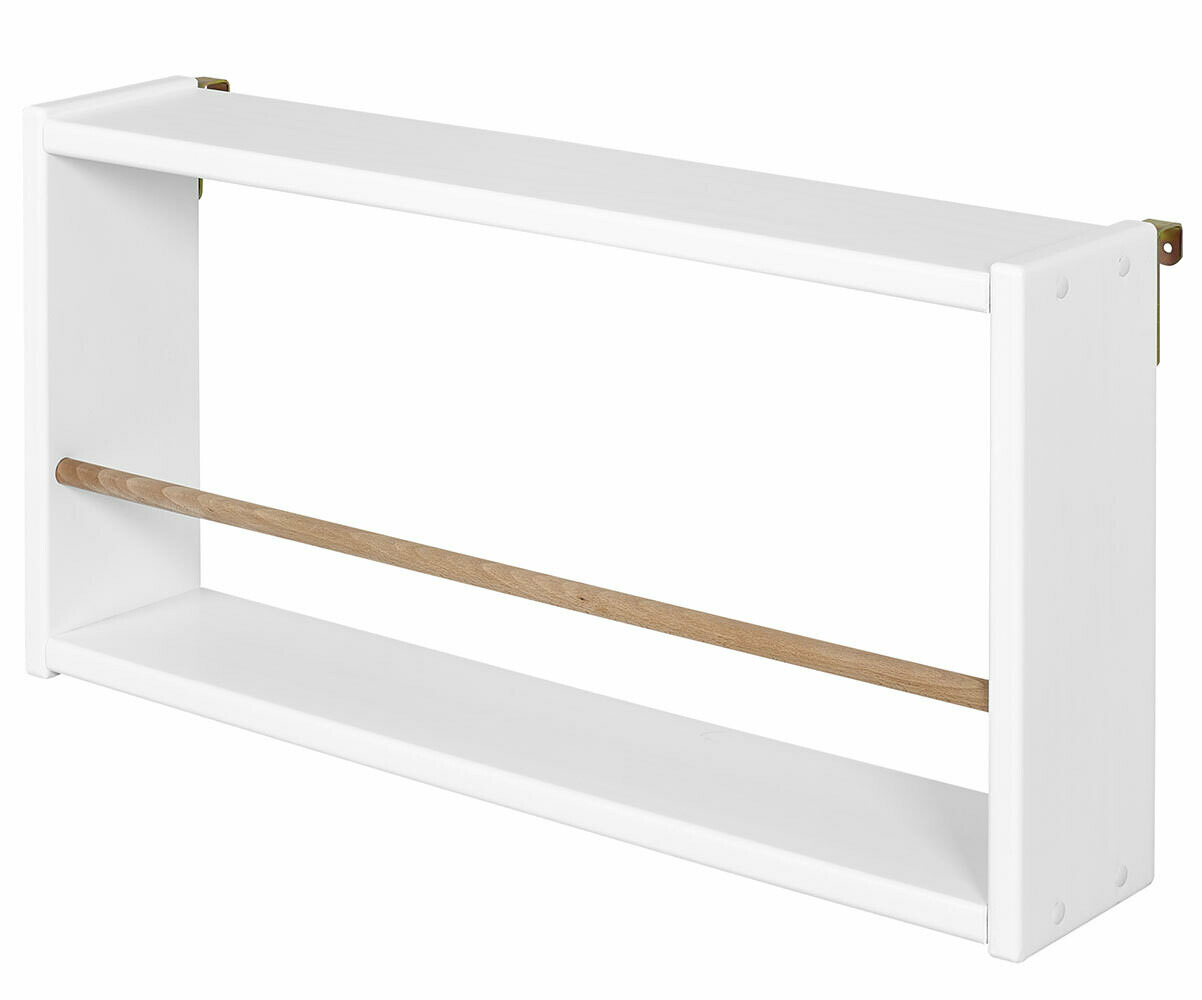 Rangement Mural Pour Peluches HEYOUTH – 2 Étagères Métal Coin Blanc – Stockage Gain De Place Enfant Chambre & Salle De Jeu