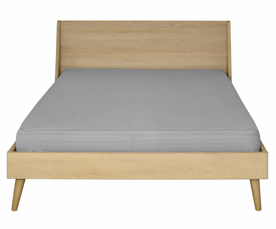 Lit 2 couchages en bois avec pieds