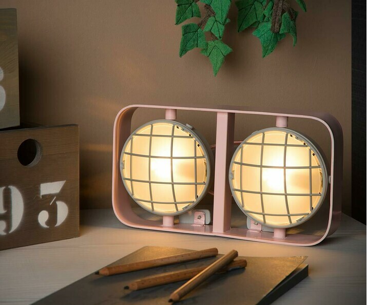 ACHUAI Petite lampe de table en bois - Lampe de chevet simple en lin - Mini  lampe de bureau - Lampe de chevet pour chambre à coucher, salon, chambre