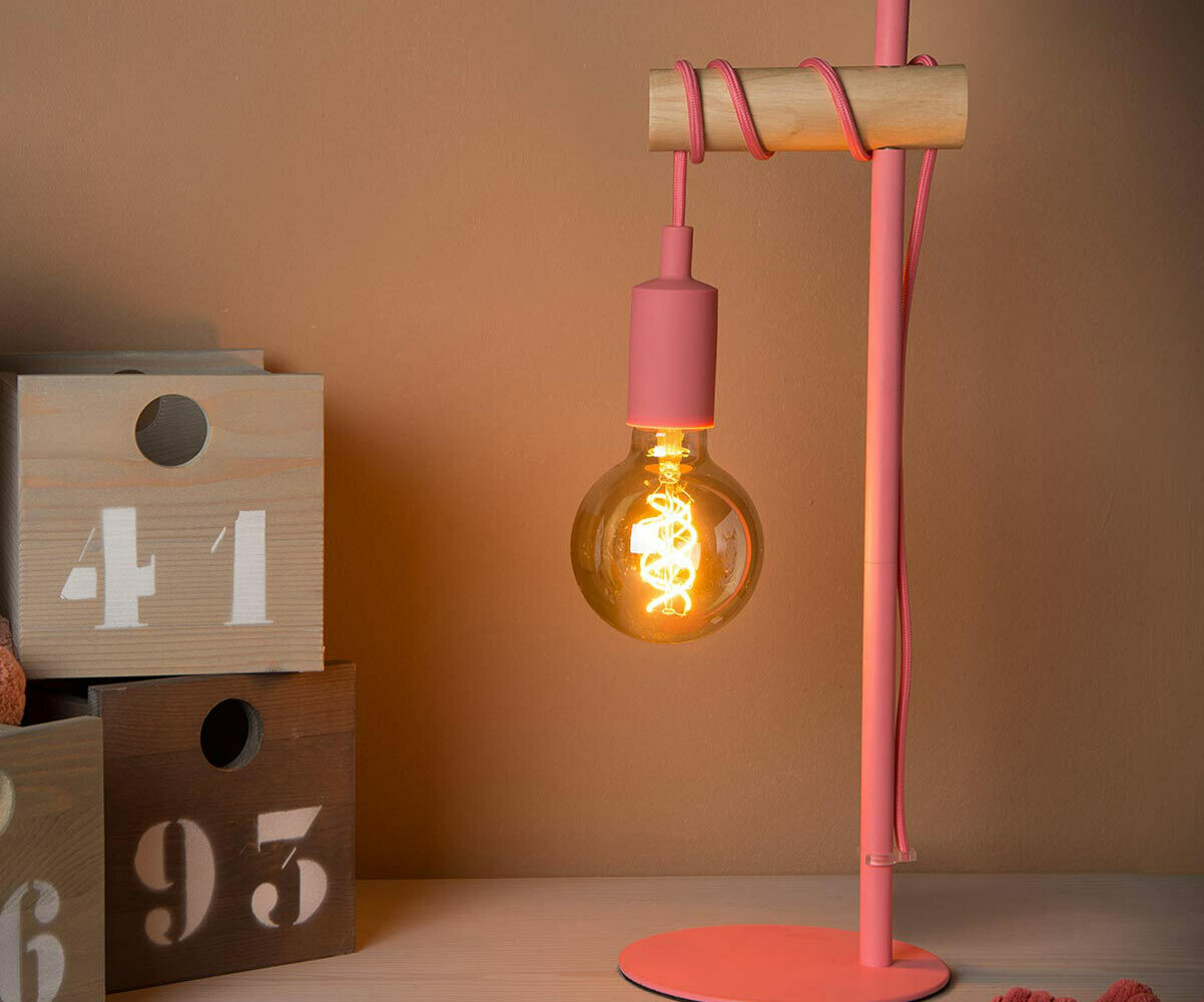 Lampe Azé, Luminaire à Poser sur le Chevet ou le Bureau. 2 coloris