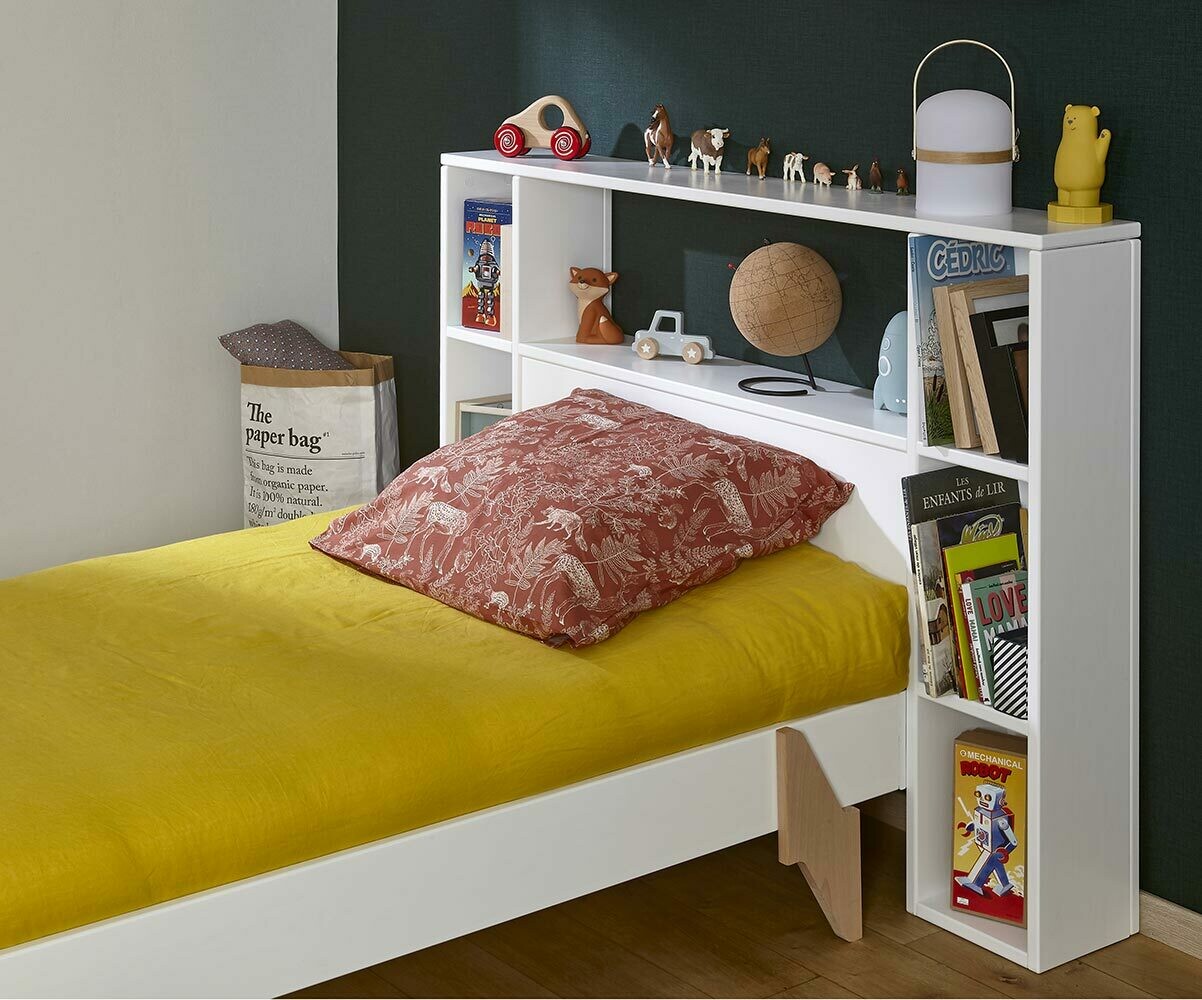 Tête de lit enfant Pola Blanc 90 cm