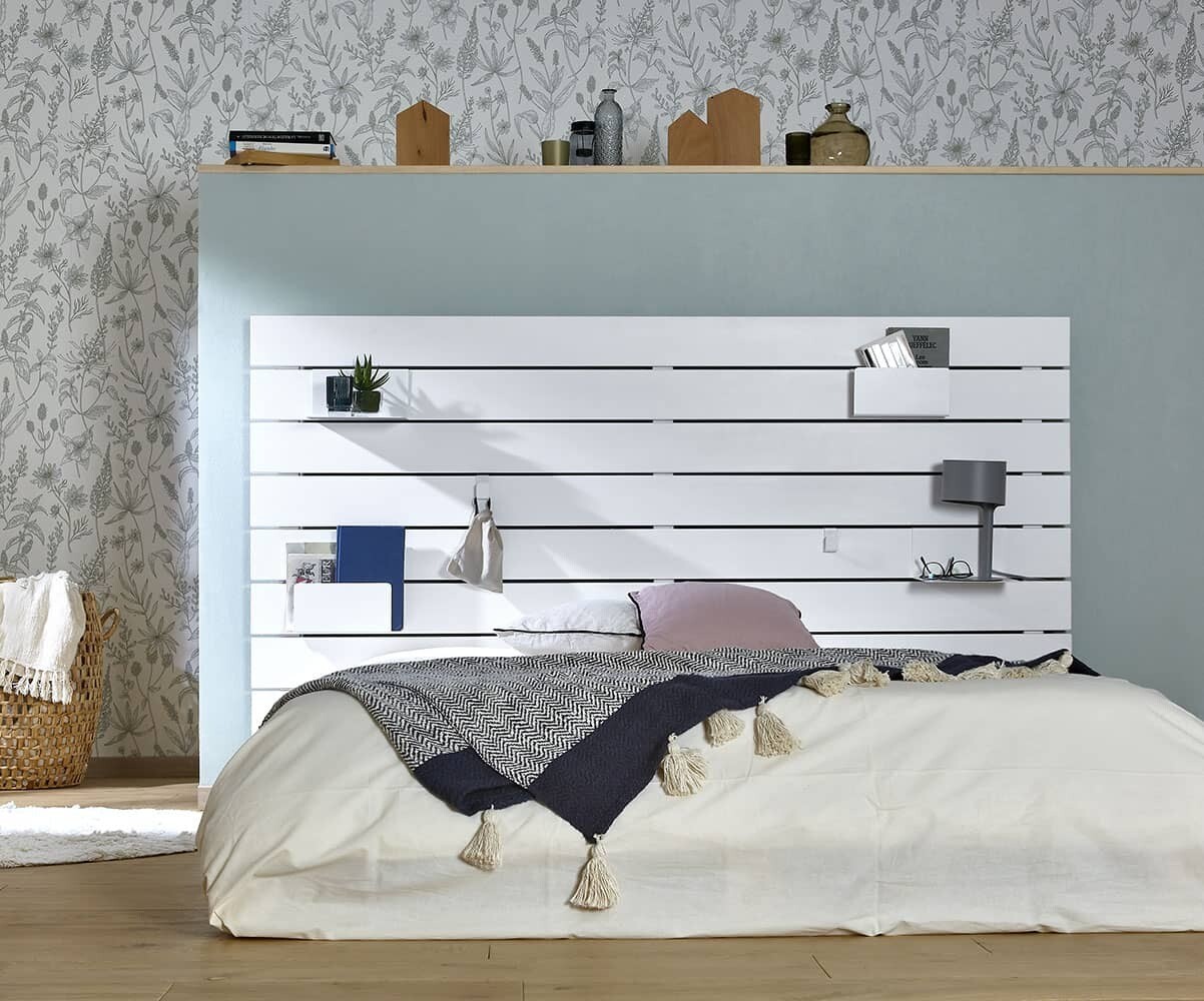 Tête de lit adulte Mando Blanc
