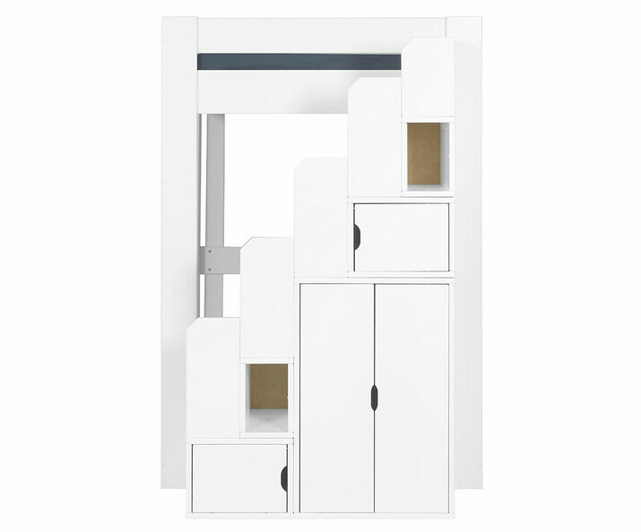 Module escalier blanc positionné à droite