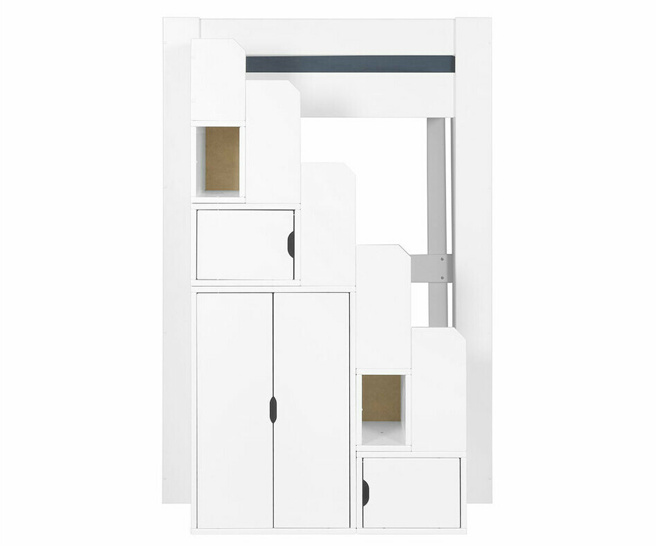 Module escalier blanc positionné à gauche