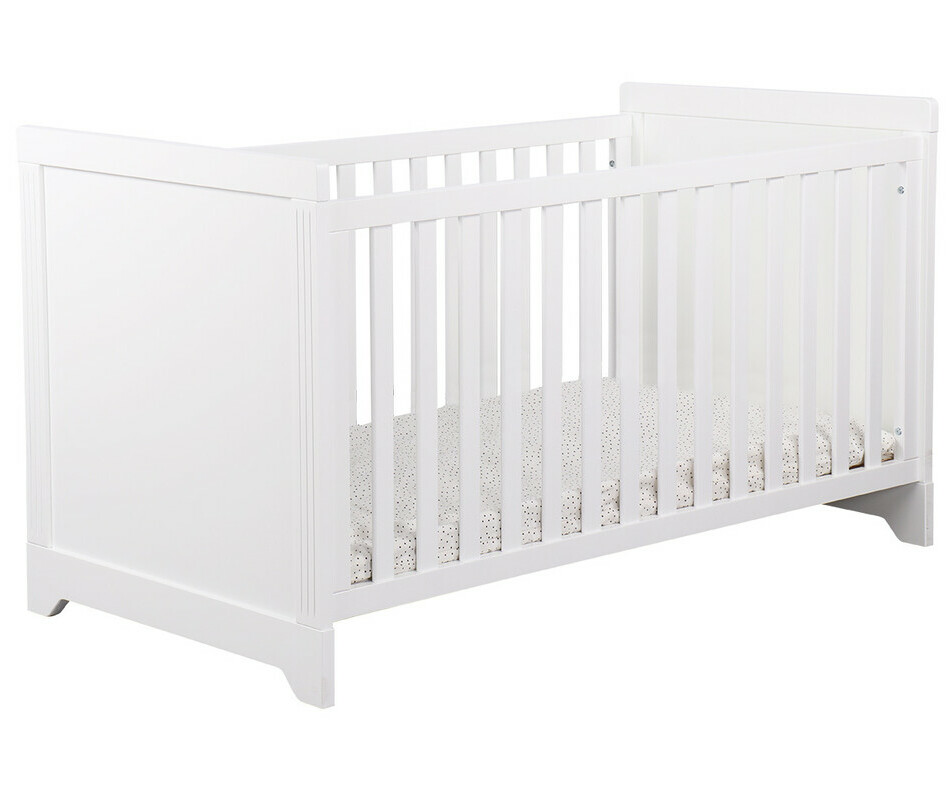 Lit bébé évolutif Roma blanc 