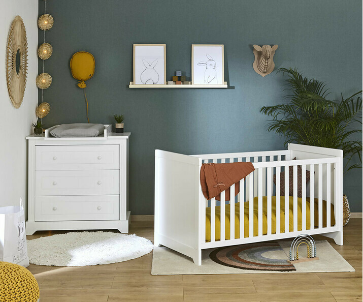 Mini Chambre Bébé Taloa Évolutive en Bois Massif