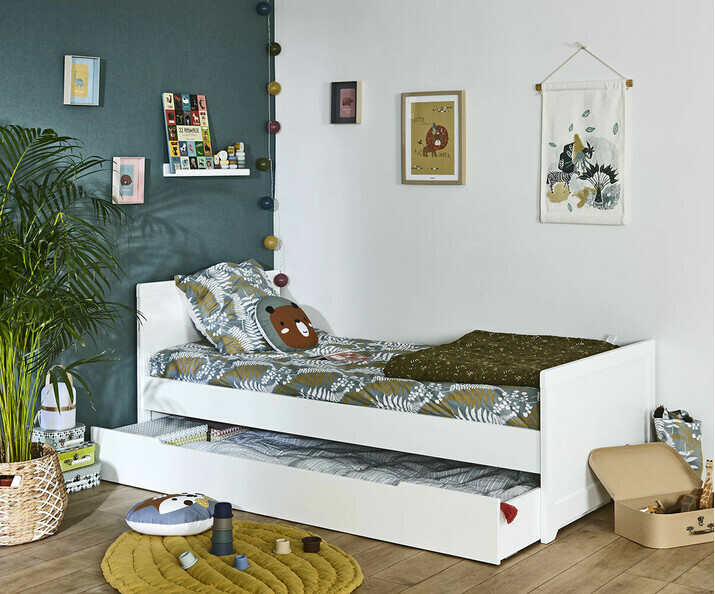 Tiroir de Lit Enfant Londra, gain de place et couchage d'appoint