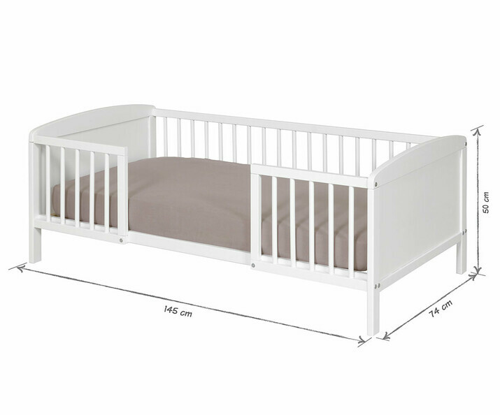 Dimensions du petit lit Tila blanc