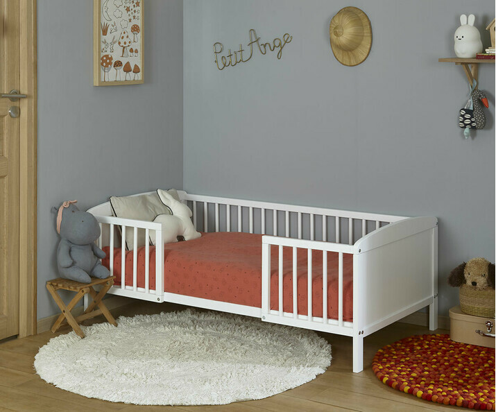 Lit enfant avec sommier et matelas - Lemon