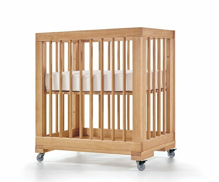 Berceau Jany avec roulettes en bois 
