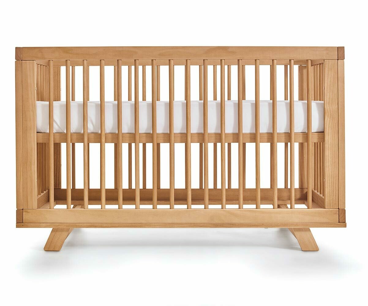 Lit Bébé Evolutif à Barreaux Jany 70x140 cm, en Bois Massif