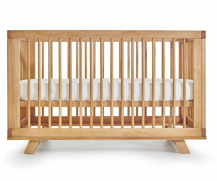 Lit bébé Jany avec position intermédiaire du sommier avec matelas