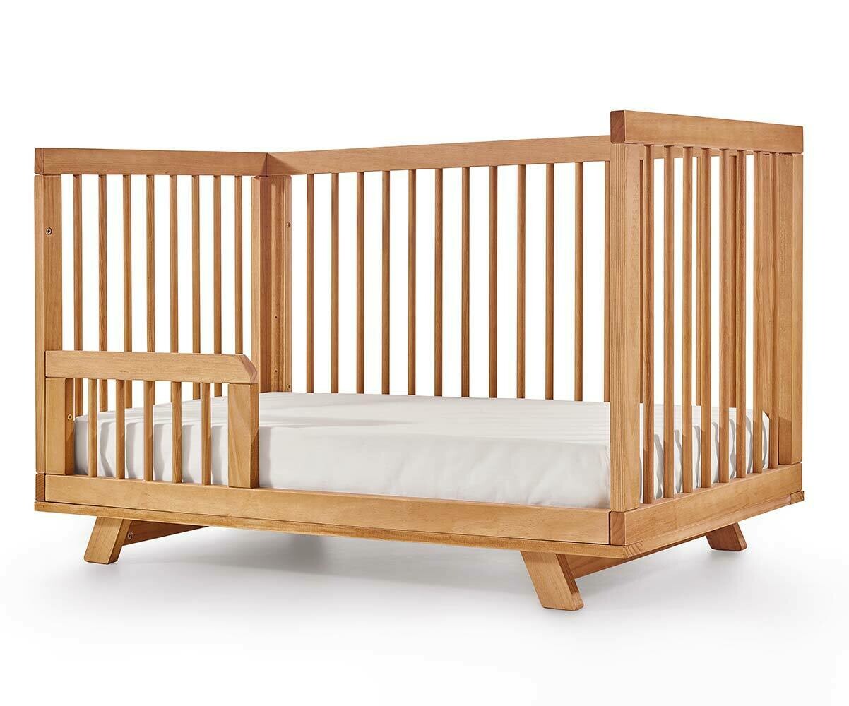 Lit Bébé Evolutif à Barreaux Jany 70x140 cm, en Bois Massif