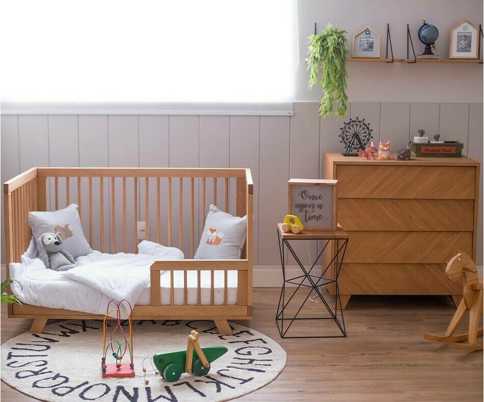 Lit bébé Jany évolué en lit banquette avec matelas