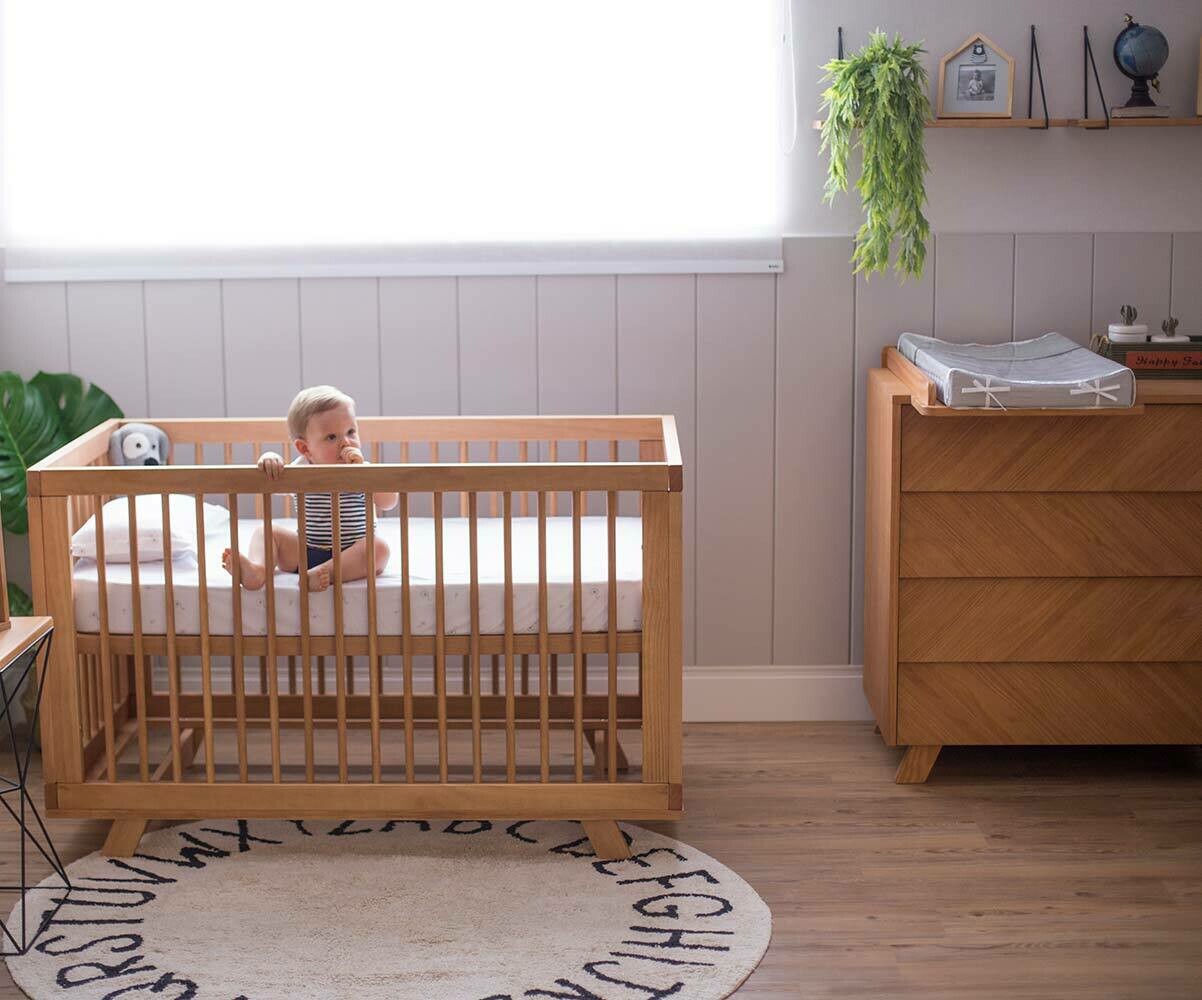 Chambre bébé complète Mel, lit, commode et armoire Mixte