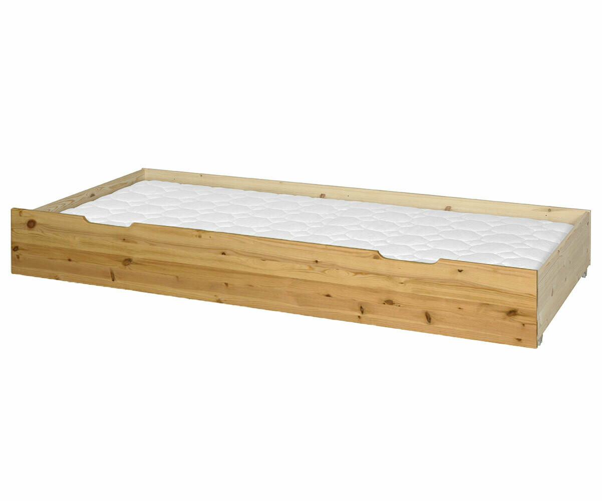 PROMO ! Tiroir de lit enfant Hida Ciré miel 90x190 cm