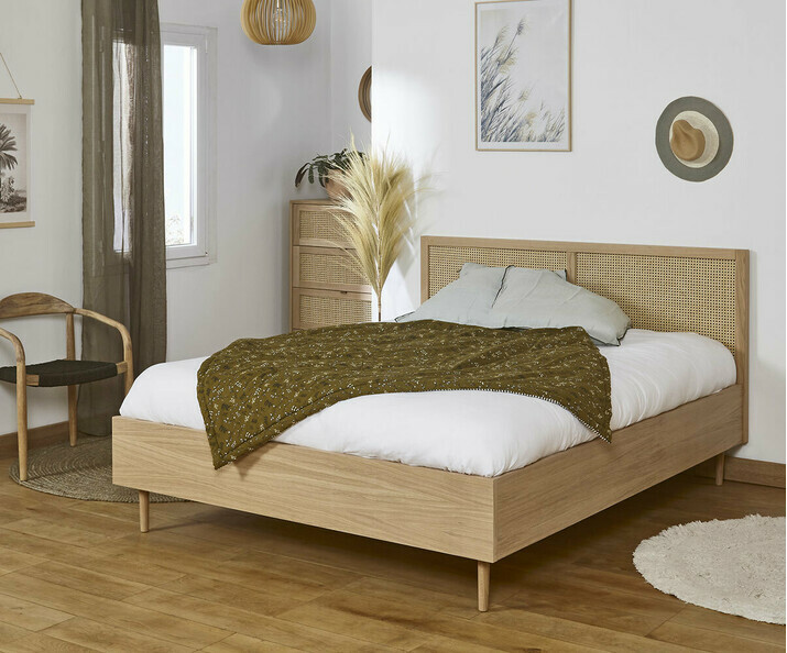 Lit adulte avec sommier et matelas - Narva